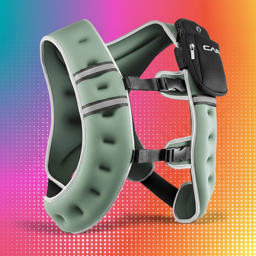 Elevate Your Workout with CAP's 30lb Weighted Vest!